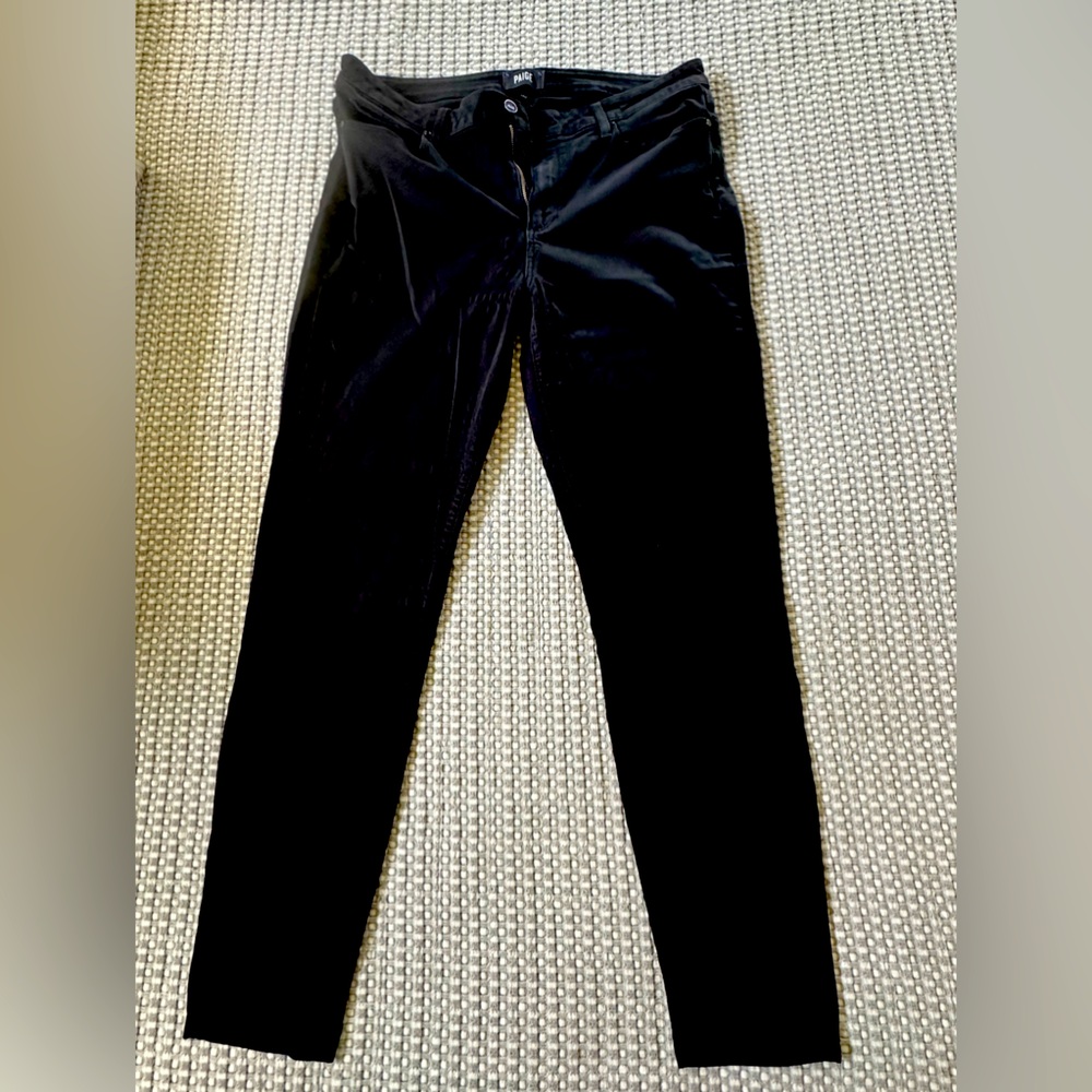 Paige size 32 Huxton Ultra skinny black jeans